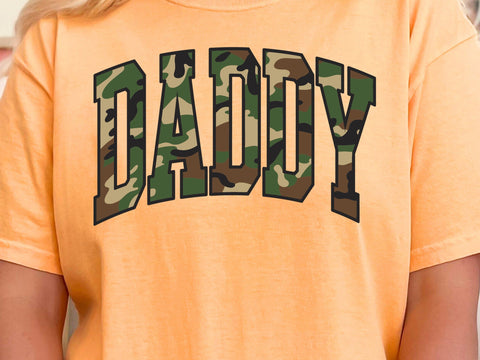 Retro Camo Daddy Design: Sublimation PNG SVG SVG DesignDestine 