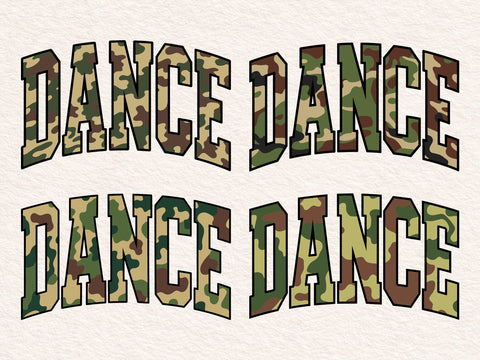 Retro Camo Dance Print SVG, PNG Files SVG DesignDestine 
