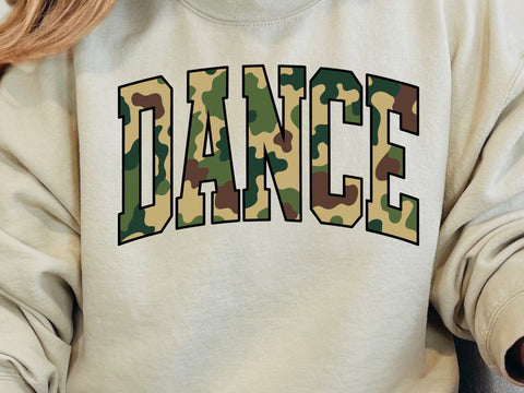 Retro Camo Dance Print SVG, PNG Files SVG DesignDestine 