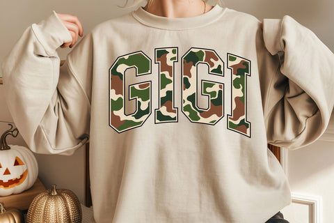 Retro Camo Gigi Design Mothers Day Svg Png SVG DesignDestine 
