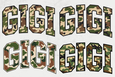 Retro Camo Gigi Design Mothers Day Svg Png SVG DesignDestine 
