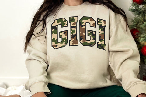 Retro Camo Gigi Design Mothers Day Svg Png SVG DesignDestine 