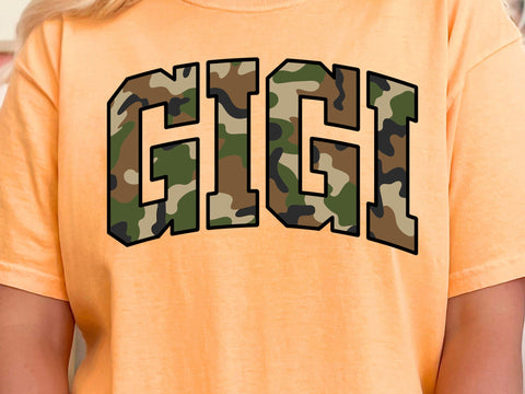 Retro Camo Gigi Design, Mothers Day Svg SVG DesignDestine 