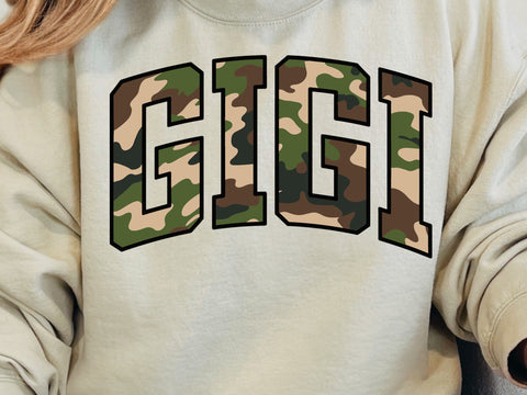Retro Camo Gigi Design, Mothers Day Svg SVG DesignDestine 