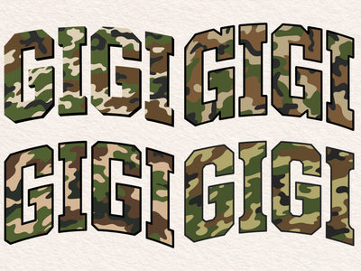 Retro Camo Gigi Design, Mothers Day Svg SVG DesignDestine 