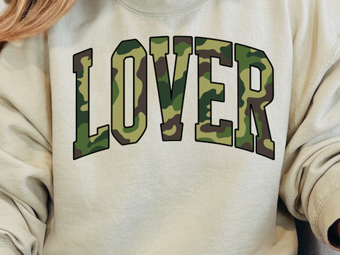 Retro Camo Lover Valentines Design: Distressed SVG, PNG SVG DesignDestine 