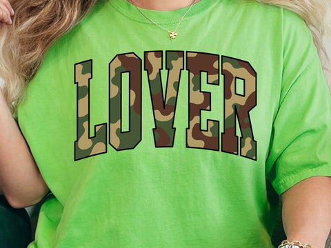 Retro Camo Lover Valentines Design: Distressed SVG, PNG SVG DesignDestine 