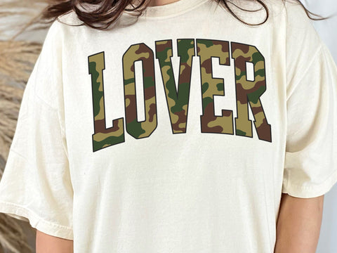 Retro Camo Lover Valentines Design: Distressed SVG, PNG SVG DesignDestine 