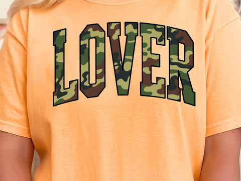 Retro Camo Lover Valentines Design: Distressed SVG, PNG SVG DesignDestine 