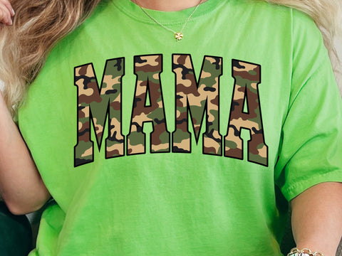 Retro Camo Mama Sublimation Design, Camouflage Mama, Old Camo Mama, Vintage Camo Mama Mothers Day SVG DesignDestine 