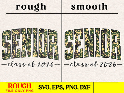 Retro Camo Senior 2026 Design SVG DesignDestine 
