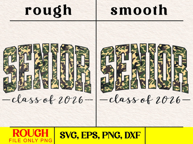 Retro Camo Senior 2026 Design SVG DesignDestine 