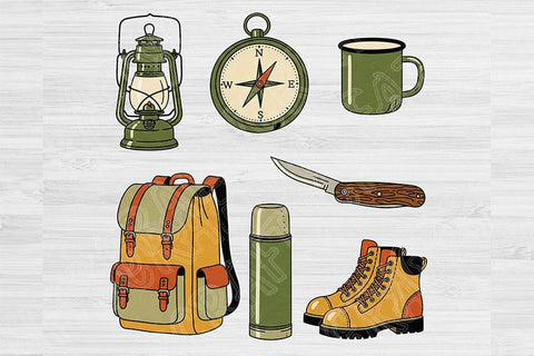 Retro Camping PNG Bundle, National Park Inspired Designs, Vintage Adventure PNGs, Outdoor Sublimation Clipart, Wilderness Travel PNG Pack SVG TiffsCraftyCreations 