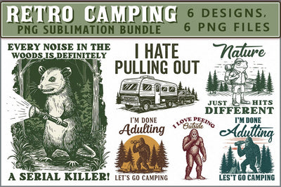 Retro Camping Sublimation Bundle Sublimation Shetara Begum 