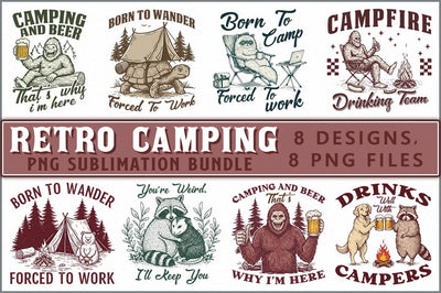 Retro Camping Sublimation Bundle Sublimation Shetara Begum 