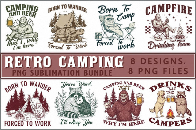 Retro Camping Sublimation Bundle Sublimation Shetara Begum 