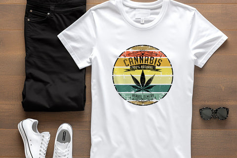 Retro Cannabis Leaf Weed Png Graphic Design Sublimation Karma Genie Graphics 