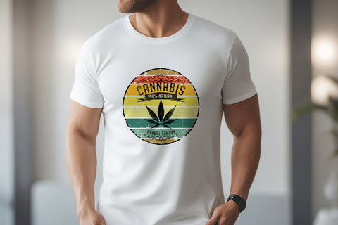 Retro Cannabis Leaf Weed Png Graphic Design Sublimation Karma Genie Graphics 