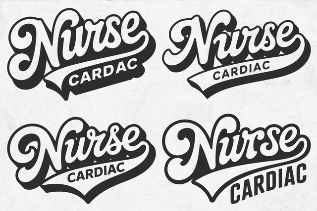 Retro Cardiac Nurse SVG, Heart Svg , Nurse Mom Svg SVG DesignDestine 