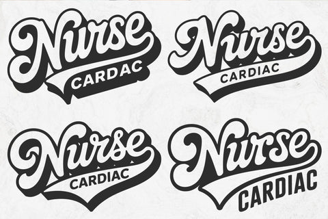 Retro Cardiac Nurse SVG, Heart Svg , Nurse Mom Svg SVG DesignDestine 