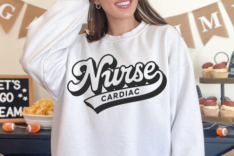 Retro Cardiac Nurse SVG, Heart Svg , Nurse Mom Svg SVG DesignDestine 