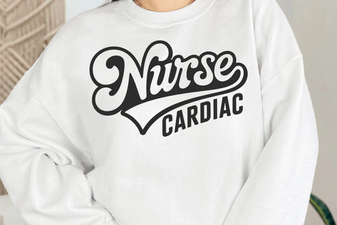 Retro Cardiac Nurse SVG, Heart Svg , Nurse Mom Svg SVG DesignDestine 