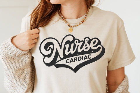 Retro Cardiac Nurse SVG, Heart Svg , Nurse Mom Svg SVG DesignDestine 