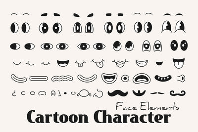Retro Cartoon Character Face Elements Sublimation Rin Green 
