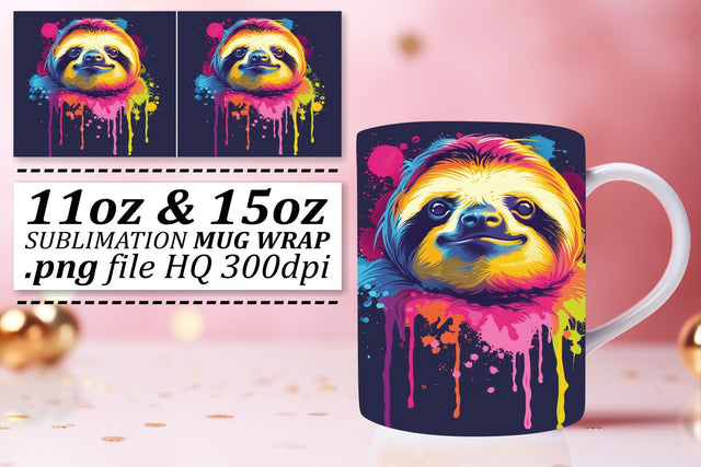 Retro Charm Creature Illustration Mug Art Sublimation afrosvg 