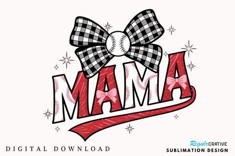 Retro Checkered Baseball Mama Coquette PNG, Baseball Mama PNG, Baseball Coquette PNG, Game Day, Checker Baseball PNG, Baseball Mom PNG Sublimation Regulrcrative 