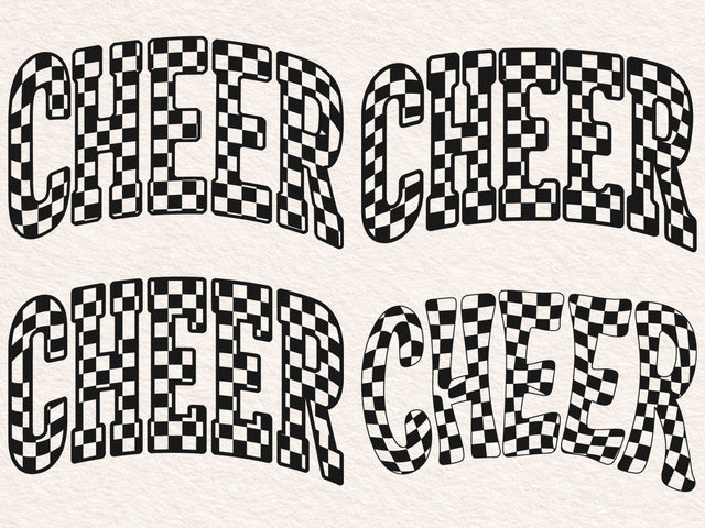 Retro Checkered Cheer Design: Shirt Sublimation SVG DesignDestine 