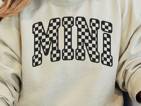 Retro Checkered Mini Design: SVG & PNG SVG DesignDestine 