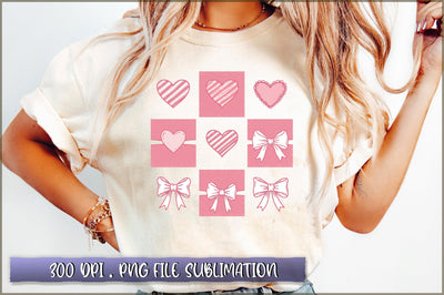 Retro Checkered Valentine's Day Sublimation Sublimation Shetara Begum 