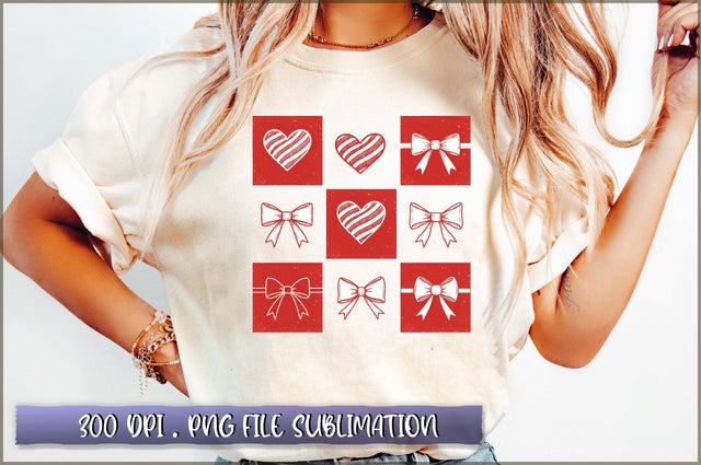 Retro Checkered Valentine's Day Sublimation Sublimation Shetara Begum 