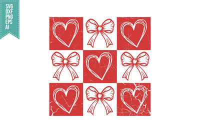 Retro Checkered Valentine's Day SVG SVG shah alam 