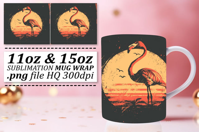 Retro Chic Animal Illustration Mug Art Sublimation afrosvg 