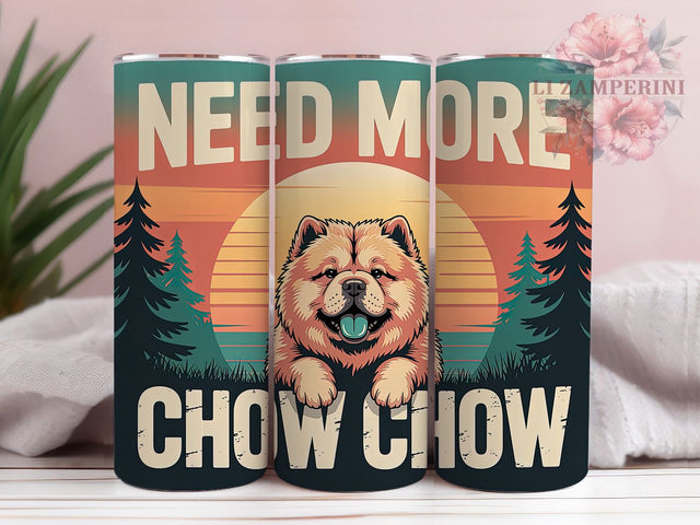 Retro Chow Chow Mom 20oz Tumbler , Chow Chow Dog Wrap, Funny Dog Quote, Pet Lover Sublimation, 20oz Tumbler PNG, Dog Mom Sublimation, Cute Chow Chow Design Sublimation Li Zamperini 