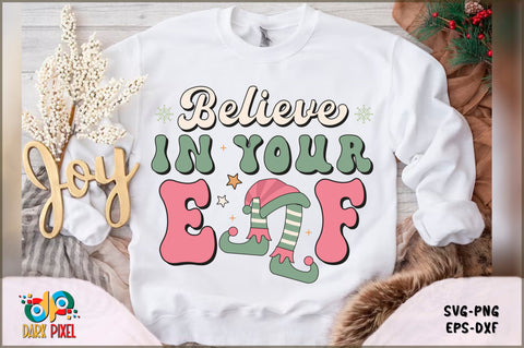 Retro Christmas Elf SVG Bundle SVG Shetara Begum 