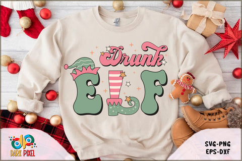 Retro Christmas Elf SVG Bundle SVG Shetara Begum 