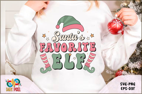 Retro Christmas Elf SVG Bundle SVG Shetara Begum 