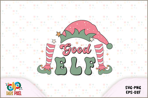 Retro Christmas Elf SVG Bundle SVG Shetara Begum 