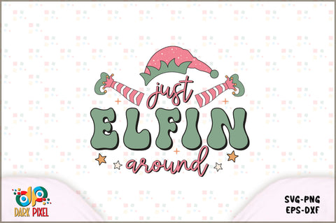 Retro Christmas Elf SVG Bundle SVG Shetara Begum 