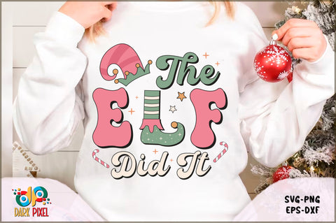 Retro Christmas Elf SVG Bundle SVG Shetara Begum 