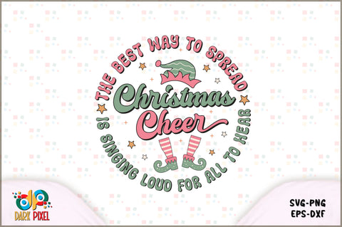 Retro Christmas Elf SVG Bundle SVG Shetara Begum 