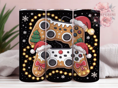 Retro Christmas Gamer Controller Tumbler, Christmas Gamer Wrap, Festive Video Game Sublimation, Holiday Gaming Cup, 20Oz Skinny Tumbler Wrap, Gamer Christmas Mug, Nostalgic Gaming Design Sublimation Li Zamperini 