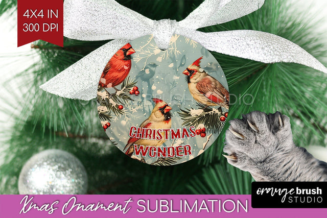 Retro Christmas Ornament PNG - Xmas Holiday Sublimation Sublimation OrangeBrushStudio 