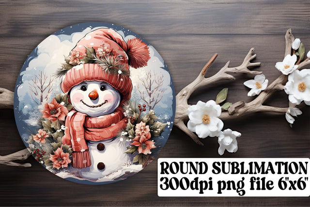 Retro Christmas Pattern Keychain Round Design Sublimation Sublimation afrosvg 