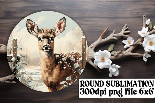 Retro Christmas Round Keychain Design Sublimation Sublimation afrosvg 