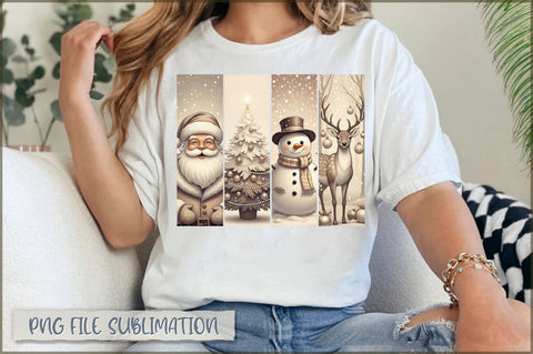 Retro Christmas Sublimation Bundle Sublimation Shetara Begum 