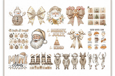 Retro Christmas Sublimation Bundle Sublimation Shetara Begum 